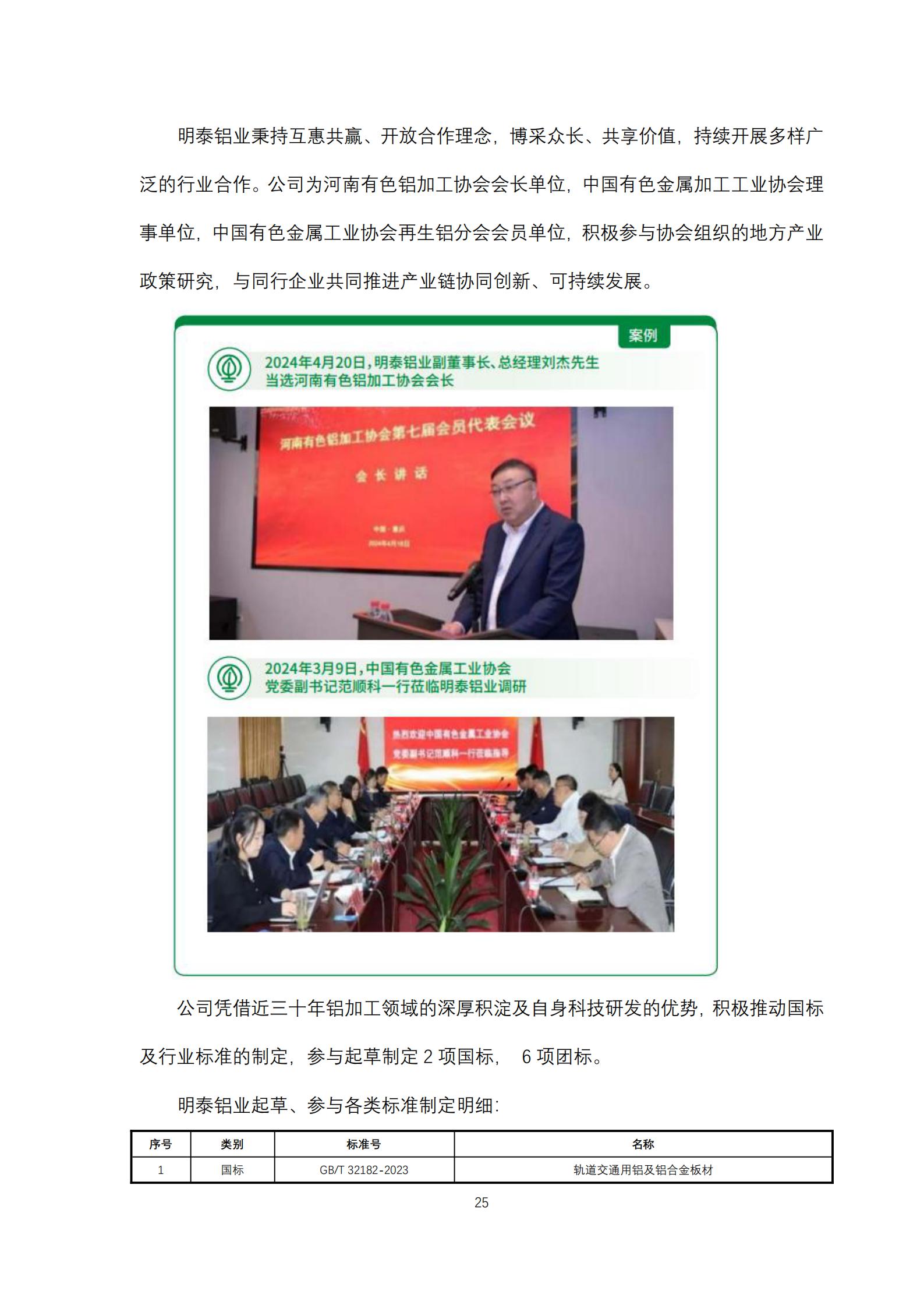 云顶集团铝业2024年度ESG报告