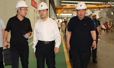 中国工业互联网研究院党委书记田川一行莅临云顶集团铝业调研